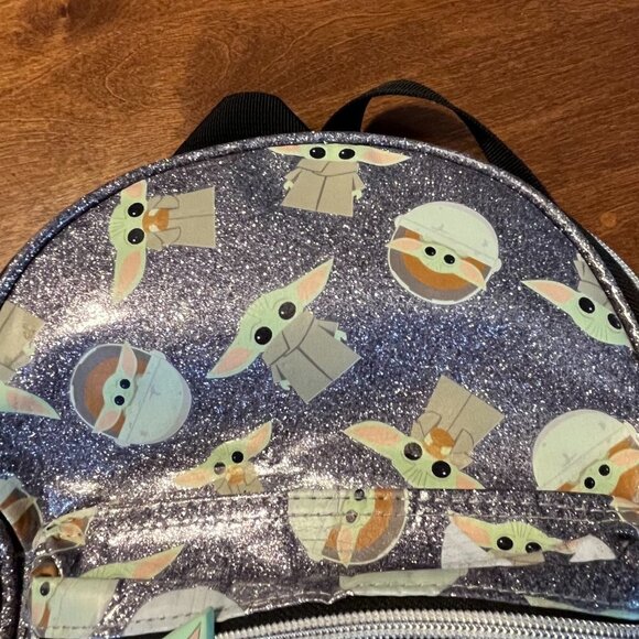 Baby Yoda Star Wars Mandalorian backpack small glitter - Picture 7 of 9